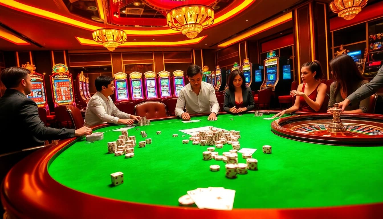 Experience the thrill of betting at 68vip.co with vibrant casino tables and exciting gameplay.