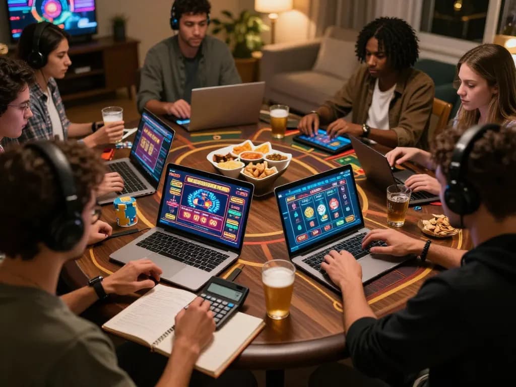 Players enjoying online games at NK 88 with exciting virtual graphics and strategies in a cozy atmosphere.
