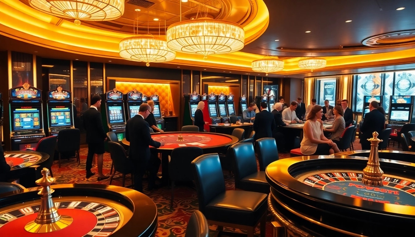 Experience the thrill of POWERNET with exhilarating slot machines and poker action.