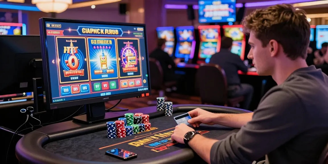 A UK player enjoying gaming at a credit card casino, illustrating gameplay and bonuses at dea.org.uk.