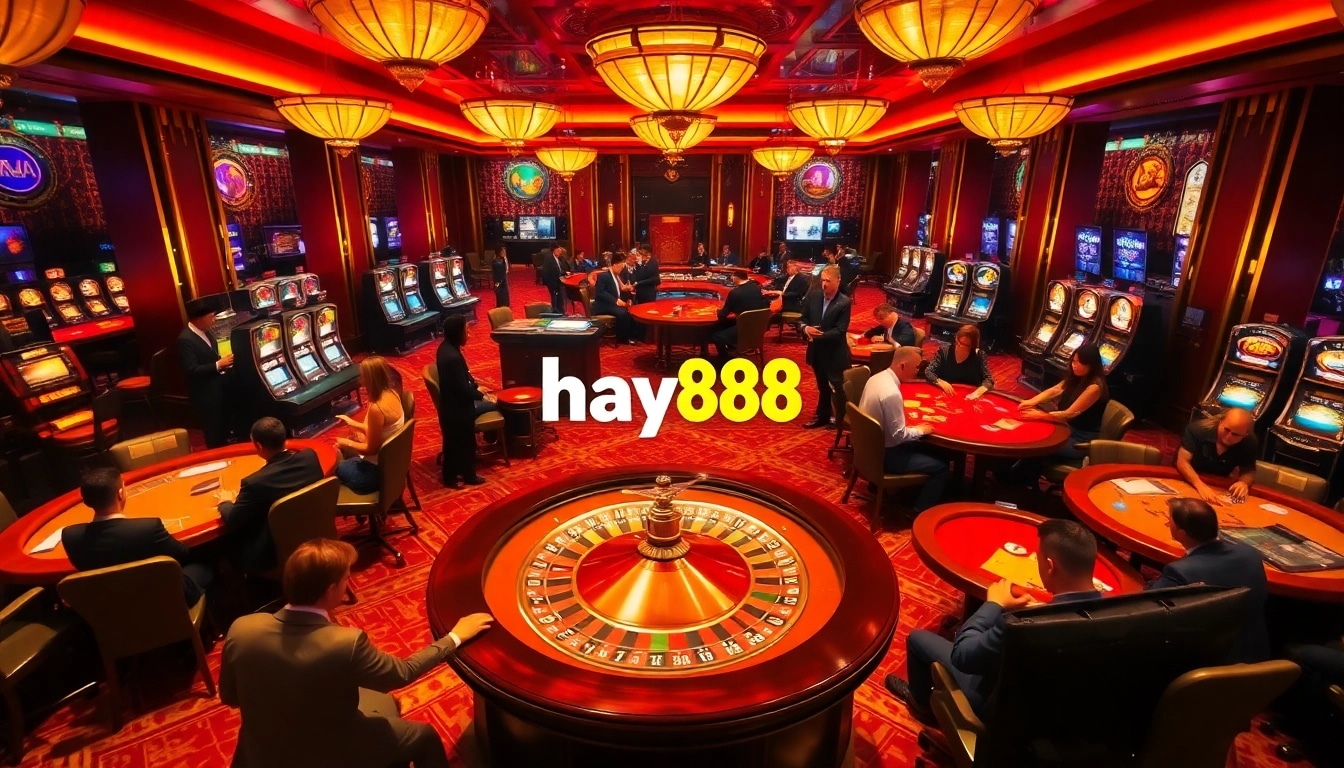 Experience thrilling gameplay at hay88 casino with vibrant tables and engaging players.