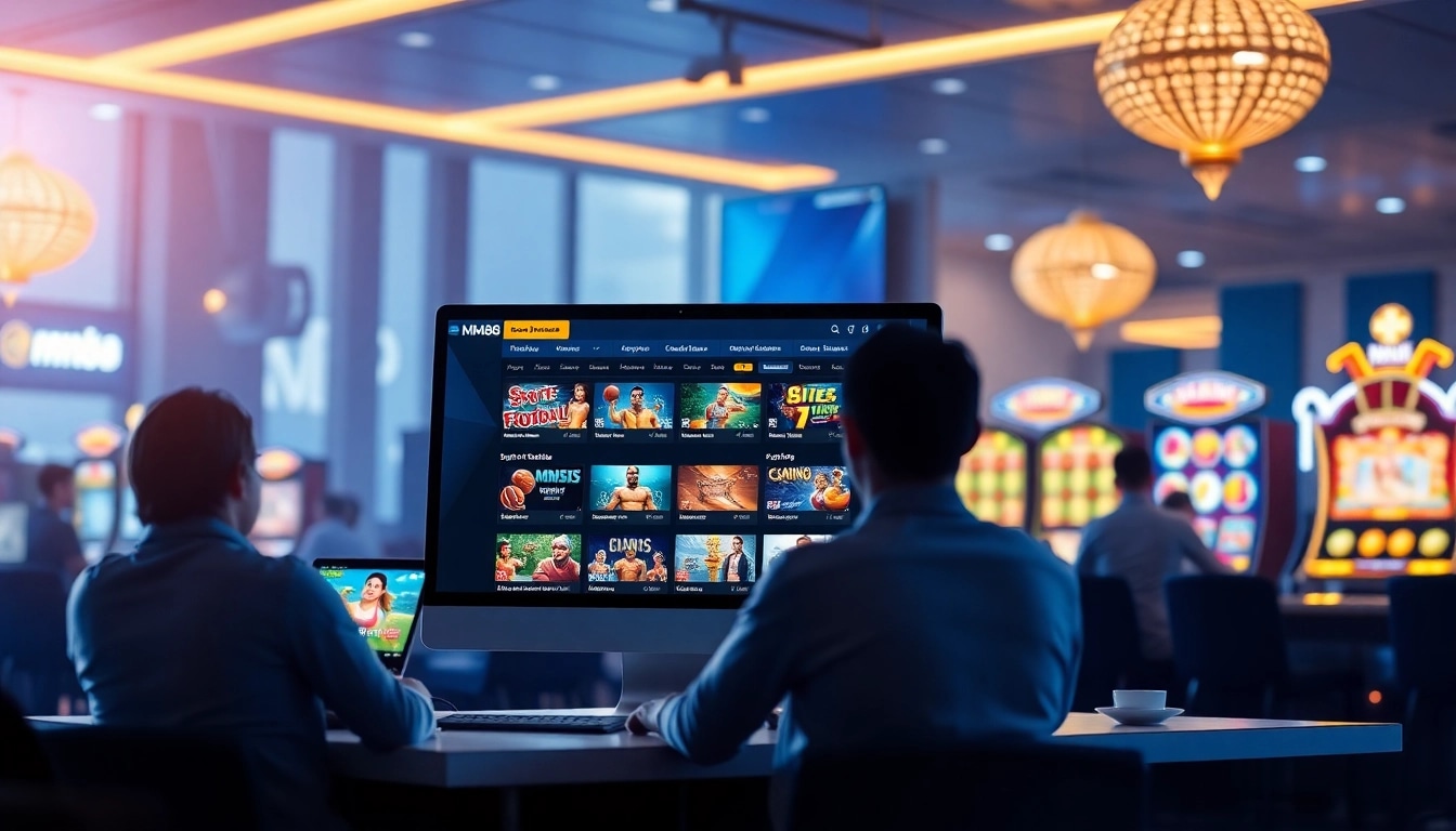 Engaging interface of MM88 showcasing online betting options for sports and casino games.