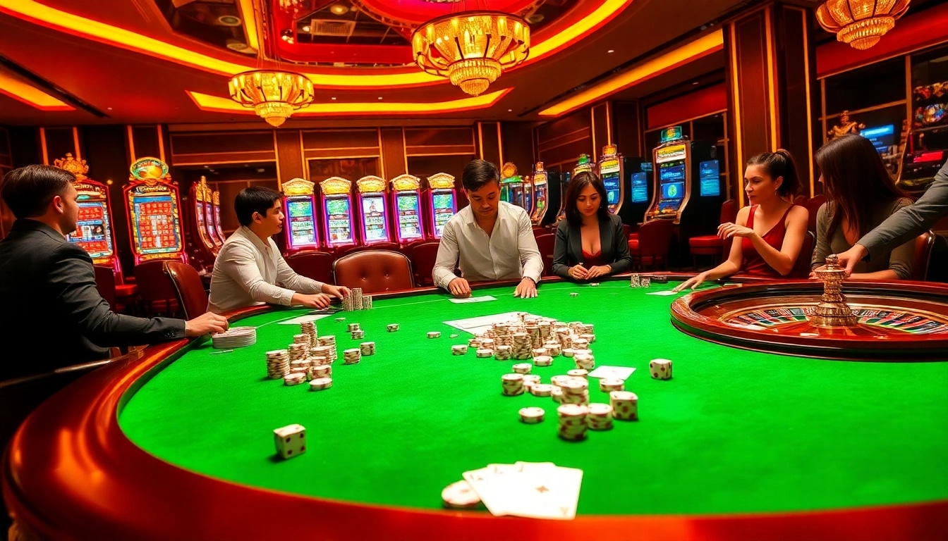Experience the thrill of betting at 68vip.co with vibrant casino tables and exciting gameplay.