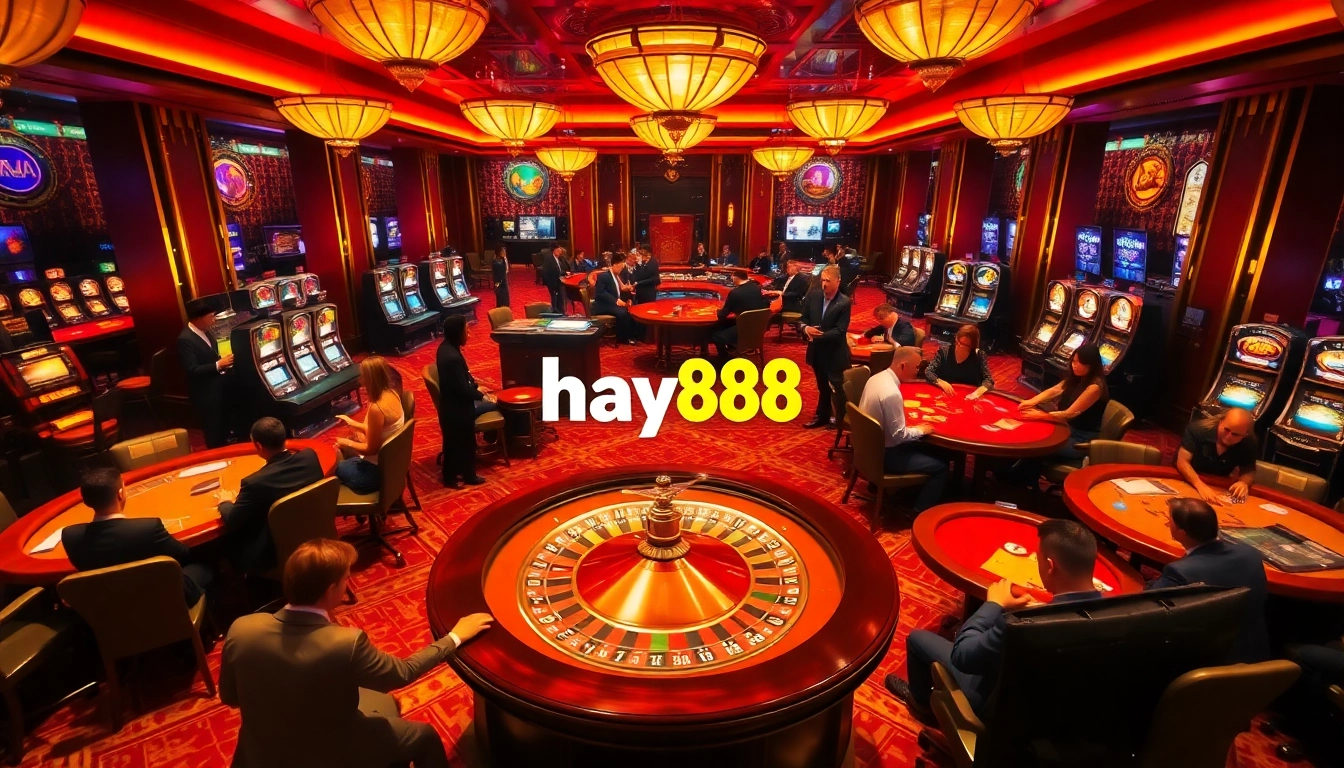 Experience thrilling gameplay at hay88 casino with vibrant tables and engaging players.
