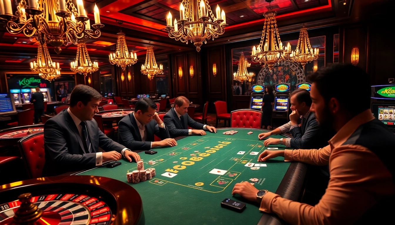 Experience high-stakes excitement at https://ku88it.com/ with a professional poker game, chips, and cards.