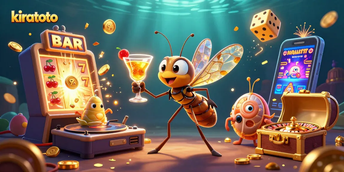 Experience thrilling gaming action at kiratoto with vibrant casino elements and characters.