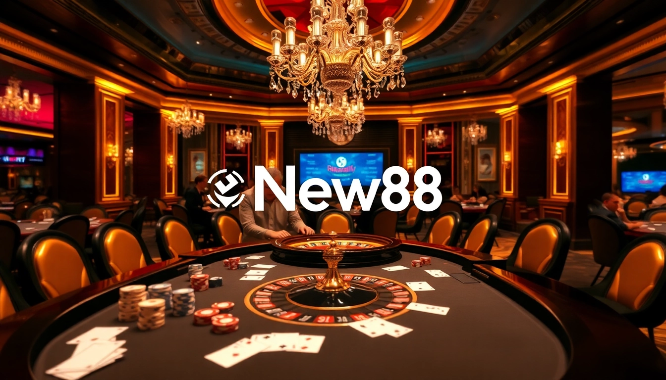 Players enjoying a vibrant casino experience with New88's innovative gaming interface.