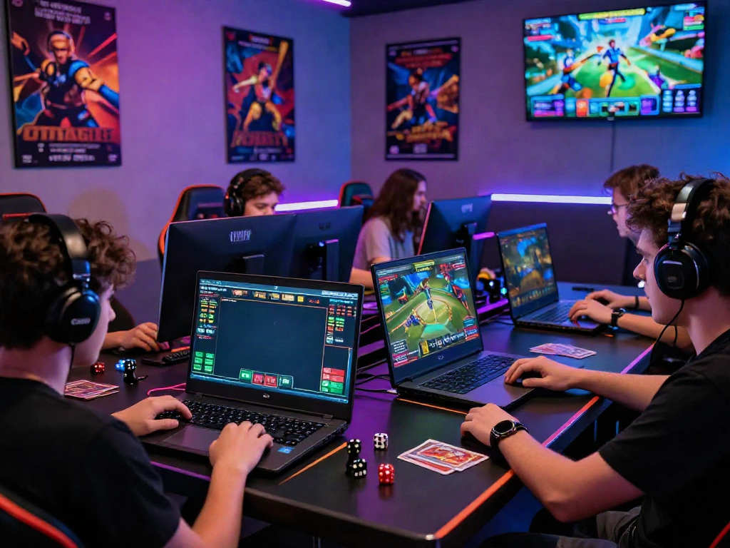 Akunjp online gaming scene with players engaged in exciting live betting.