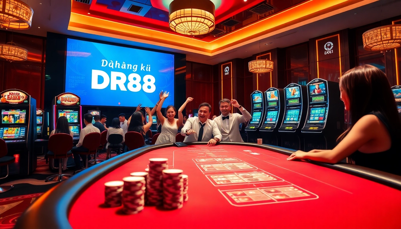Join the excitement of Đăng ký DR88 with engaging casino gameplay and vibrant slot machines.