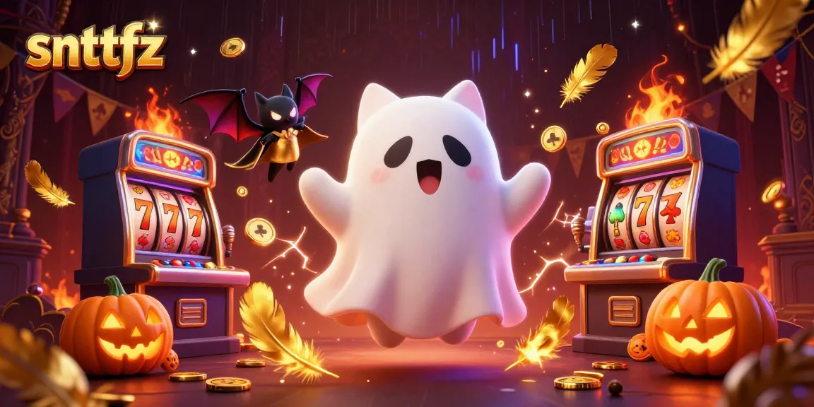 Experience thrilling adventures in snttfz with a ghost cat, vampire bat, and glowing jack-o-lanterns.