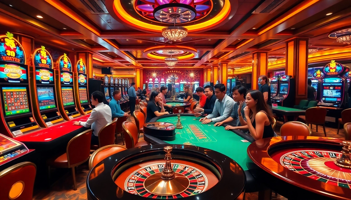 Exciting gameplay at Gg88 Com in a luxurious casino setting