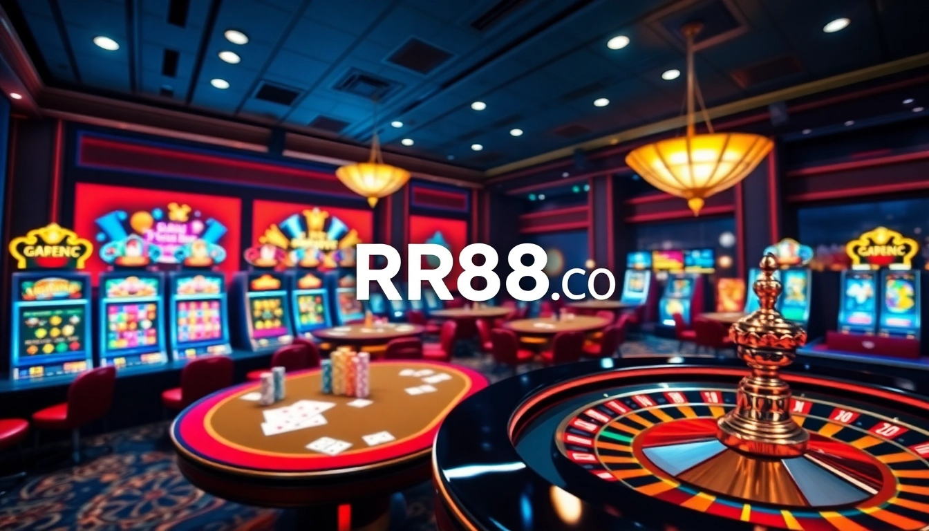 Experience thrilling gambling action at https://rr88c.mobi/ featuring casino tables, slots, and poker chips.