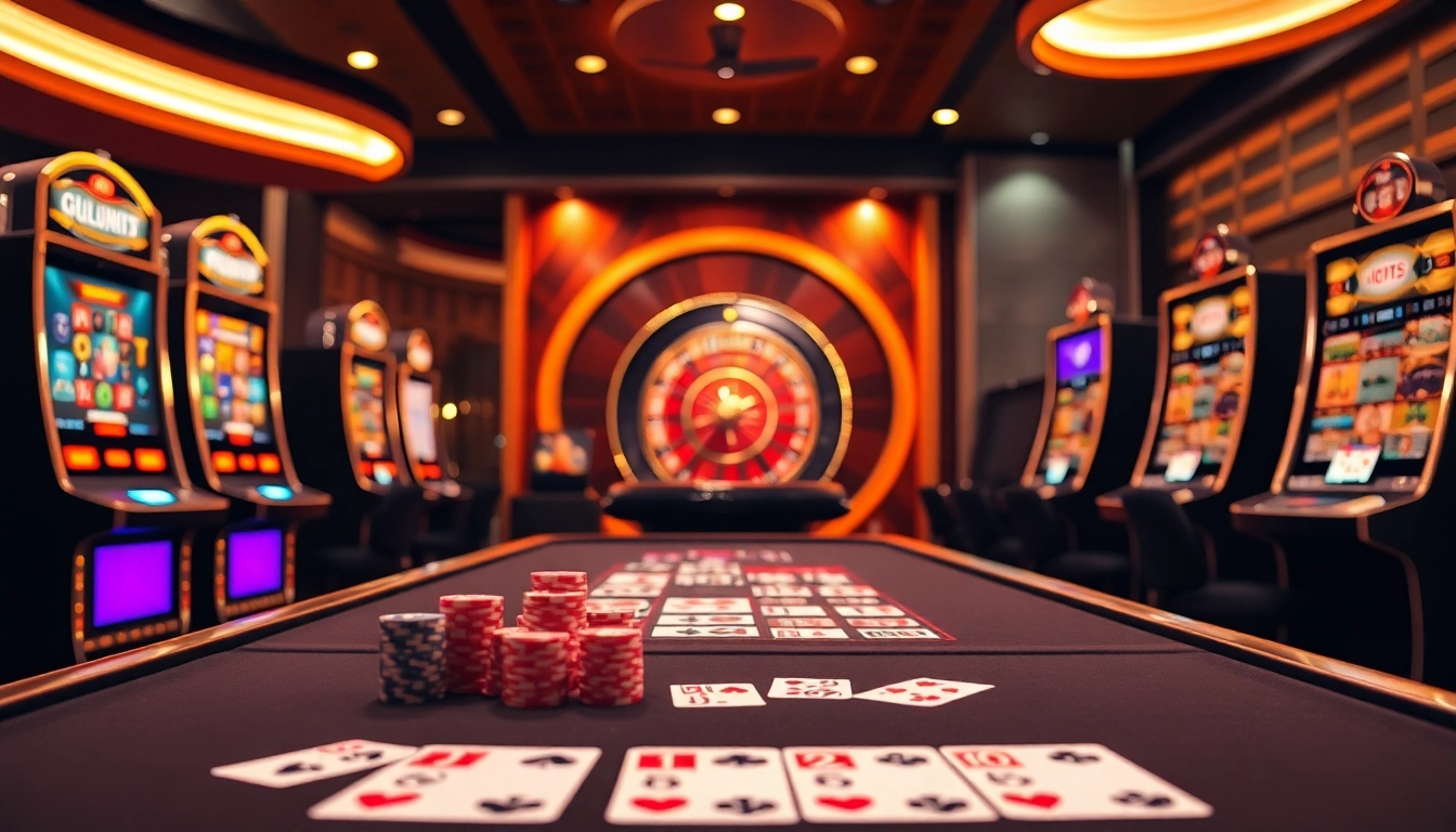 Experience the thrill of online gaming at https://www.ok8386a.org/ with vibrant cards, roulette wheel, and slot machines.