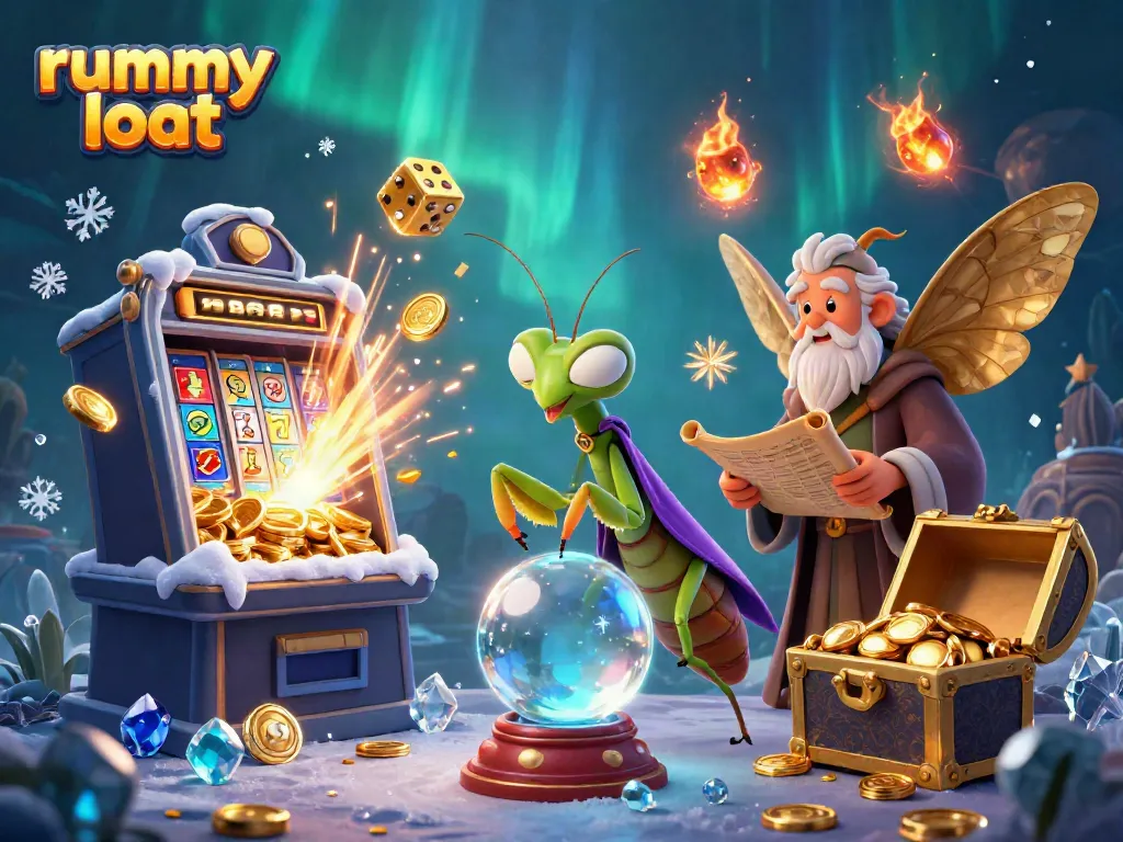 Engage with rummy loot adventures featuring mystical characters and vibrant casino elements.