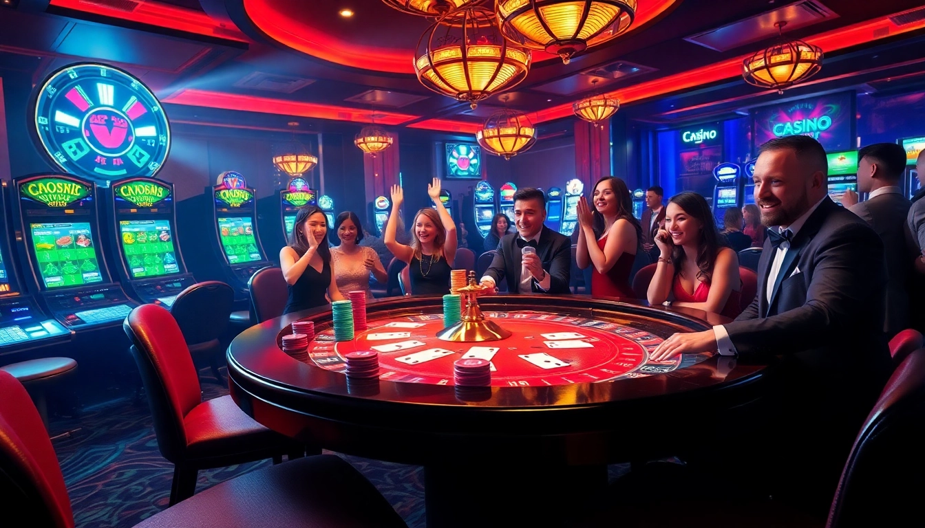 Experienced players enjoying a thrilling game experience at okfun com casino tables.