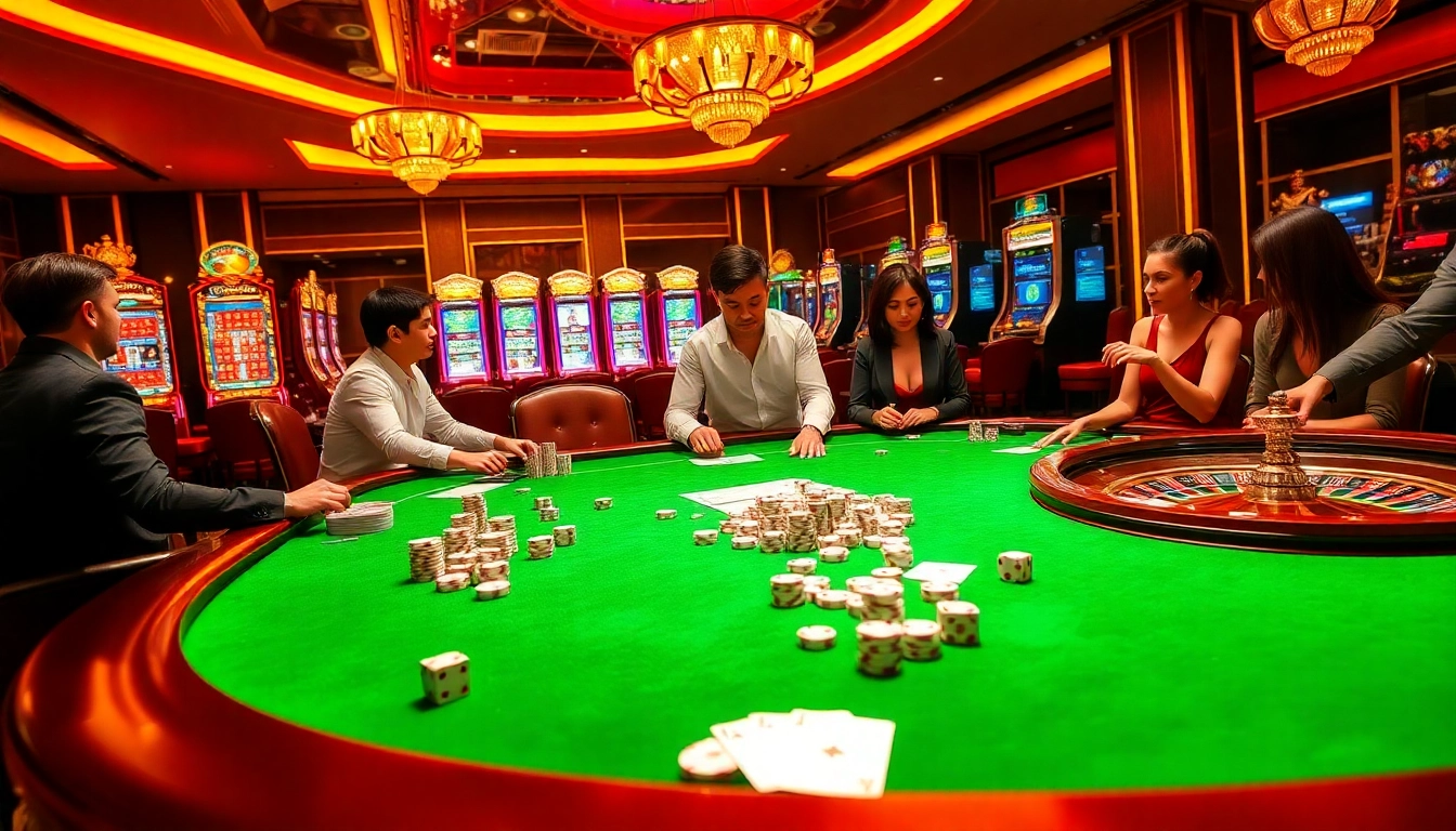 Experience the thrill of betting at 68vip.co with vibrant casino tables and exciting gameplay.