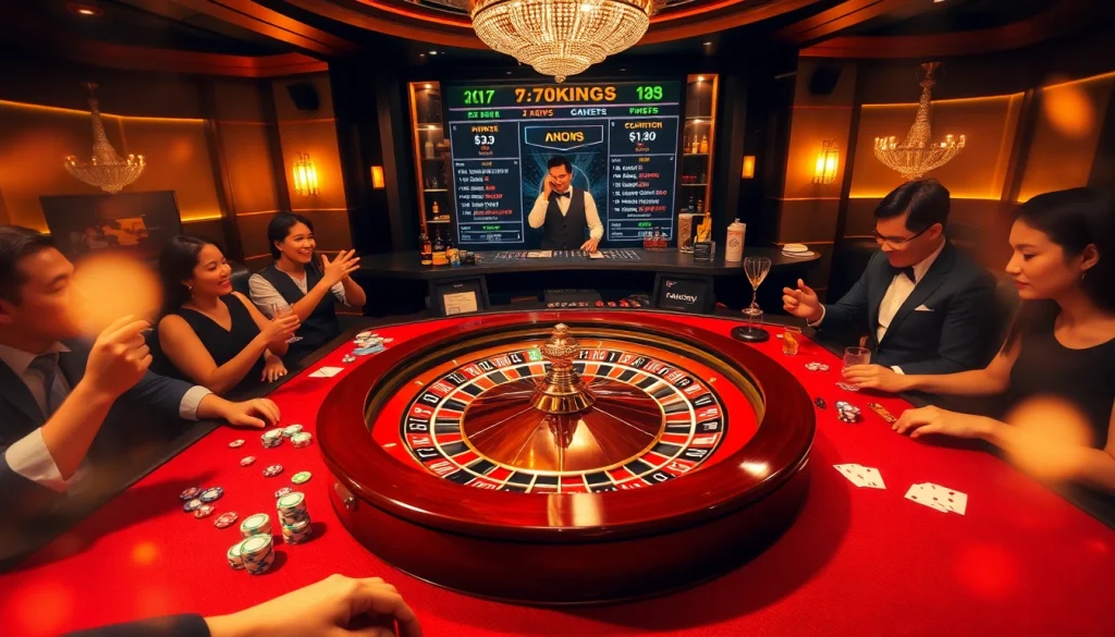 Experience the excitement of 79king with colorful chips and a vibrant casino atmosphere.