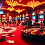 C168 gamblers engaging in an exciting casino gaming experience at a lavish table with roulette and cards.