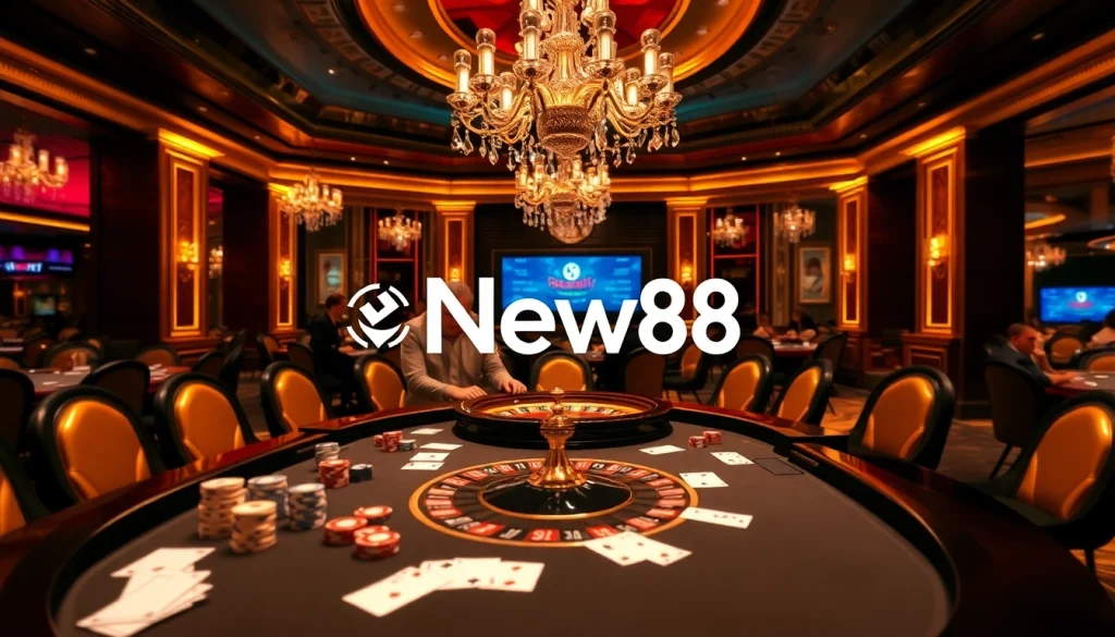 Players enjoying a vibrant casino experience with New88's innovative gaming interface.