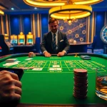 79king casino scene with dealer, chips, and live odds on a luxurious table.