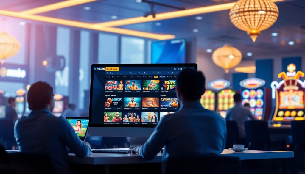 Engaging interface of MM88 showcasing online betting options for sports and casino games.