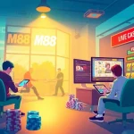 Engaging mm88 online gaming experience with vibrant sports betting and casino visuals.
