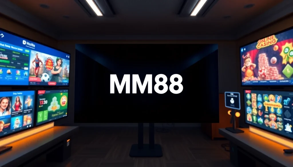MM88 online gaming platform interface showcasing sports betting and casino games.