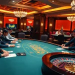 Players enjoying poker and blackjack at WW88 casino, set in an exclusive gambling environment.