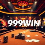 Experience high-stakes gaming at 99WIN casino with vibrant poker tables and exciting action.