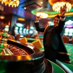 Exciting bet88 casino scene with roulette and poker chips in a vibrant ambiance.