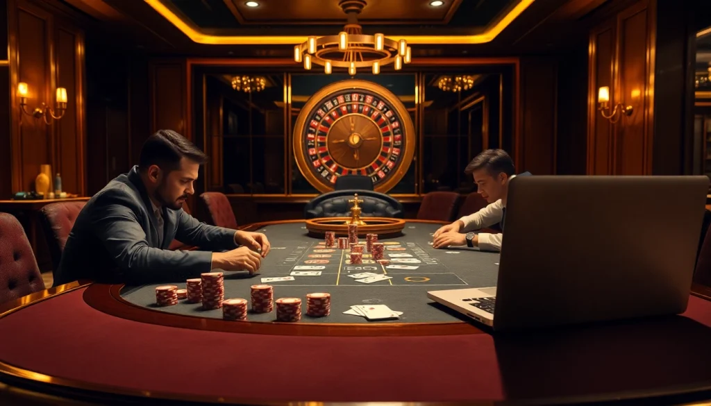 Experience the excitement of poker and casino games at 32win with vibrant chips and professional tables.