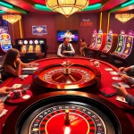 Players engage in thrilling actions at the XX88 casino table, with vibrant gaming elements and excitement.