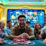 Exciting online gambling scene at bolagacor featuring diverse players immersed in casino games.