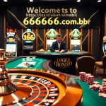 Exciting casino gameplay at https://6666bett.com.br with roulette, poker chips, and glamorous atmosphere.