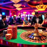 Experience the thrill of gambling at https://789win.associates/ with an elegant roulette table and engaged players.