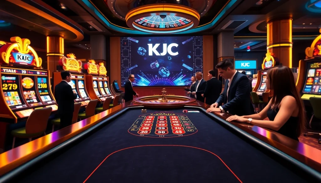Play high-stakes blackjack at KJC's luxurious gaming table filled with excitement and opportunity.