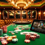 Place bets at MM 88's luxurious casino table filled with colorful chips and cards.