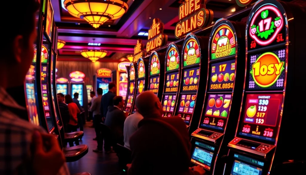 Mainkan slot gacor dengan kegembiraan di kasino yang ramai dan berwarna.