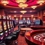 Engage with thrilling JW8 slot machines in a luxurious casino environment.