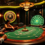 Experience the excitement of kkwin black with luxurious casino gaming tables and vibrant slot machines.