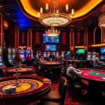 Exciting gaming action at 33win casino with vibrant slots and poker tables.