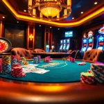 Experience the thrill of high-stakes gambling at Hello88 with vibrant casino elements.