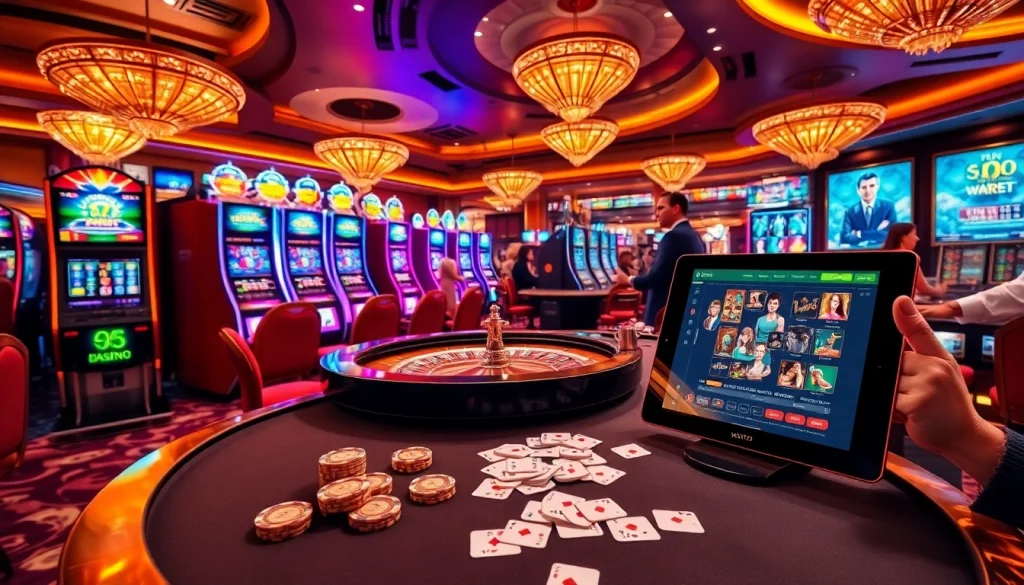 Experience the excitement of 888TO with vibrant slot machines and lively casino atmosphere.