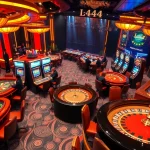 Engage in thrilling gaming experiences at L444 casino with vibrant tables and exciting players.
