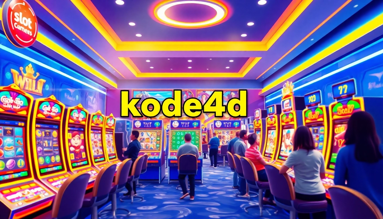 Situs kode4d showcasing vibrant online slot games with a welcoming atmosphere.