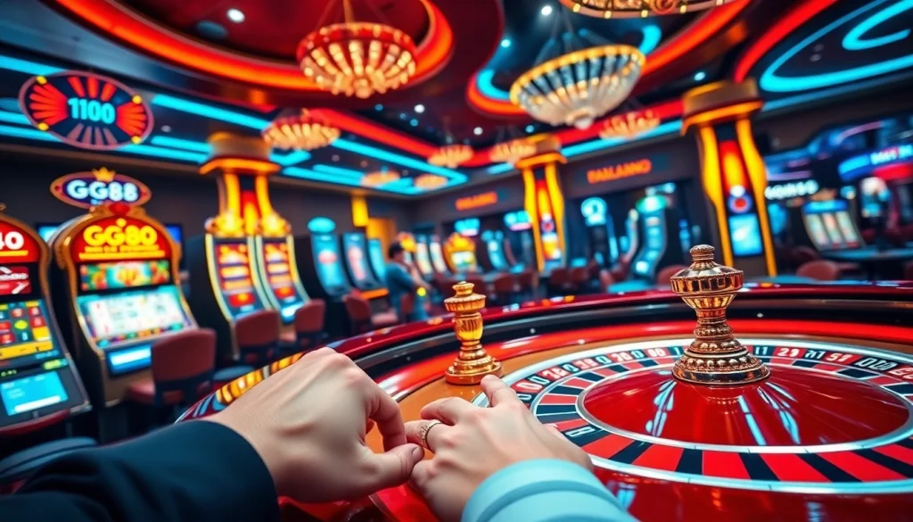 Experience the exciting link gg88 interface with engaging virtual casino games and vibrant aesthetics.