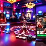 Experience intense betting action in THABET's luxurious casino setting with roulette, poker, and online gaming.