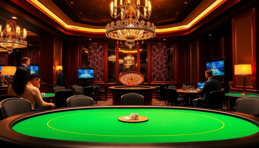 Experience thrilling gameplay at https://m88zo.com/ with players engaged at exciting casino tables.