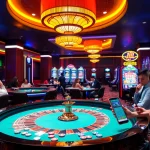 Players enjoying interactive gaming experiences at PH22 casino with vibrant visuals.