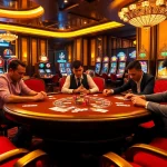 Players strategizing at a poker table, representing the excitement of 789win casino gaming.